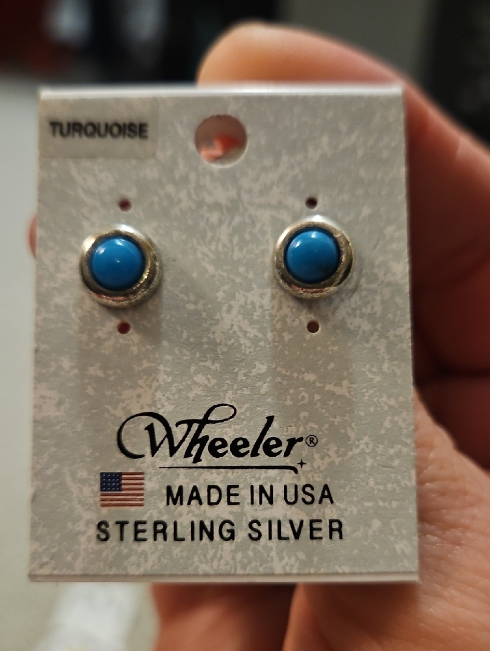 Sterling Silver Turquoise Stud Earrings